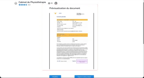 logiciel physiothérapie